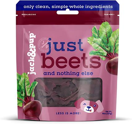 Jack and Pup Grain Free Dog Treats 8oz Just Beets