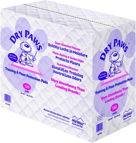 Midwest Dry Paws Training and Floor Protection Pads 23x24in 100pk