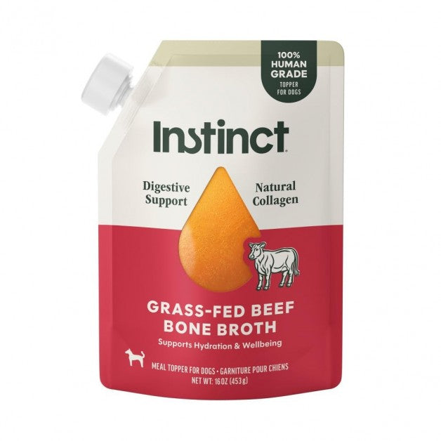 Instinct Beef Bone Broth Meal Topper for Dogs 16 oz