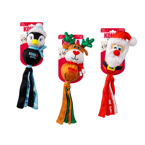 KONG Holiday Wubba Dog Toy Large Single Assorted