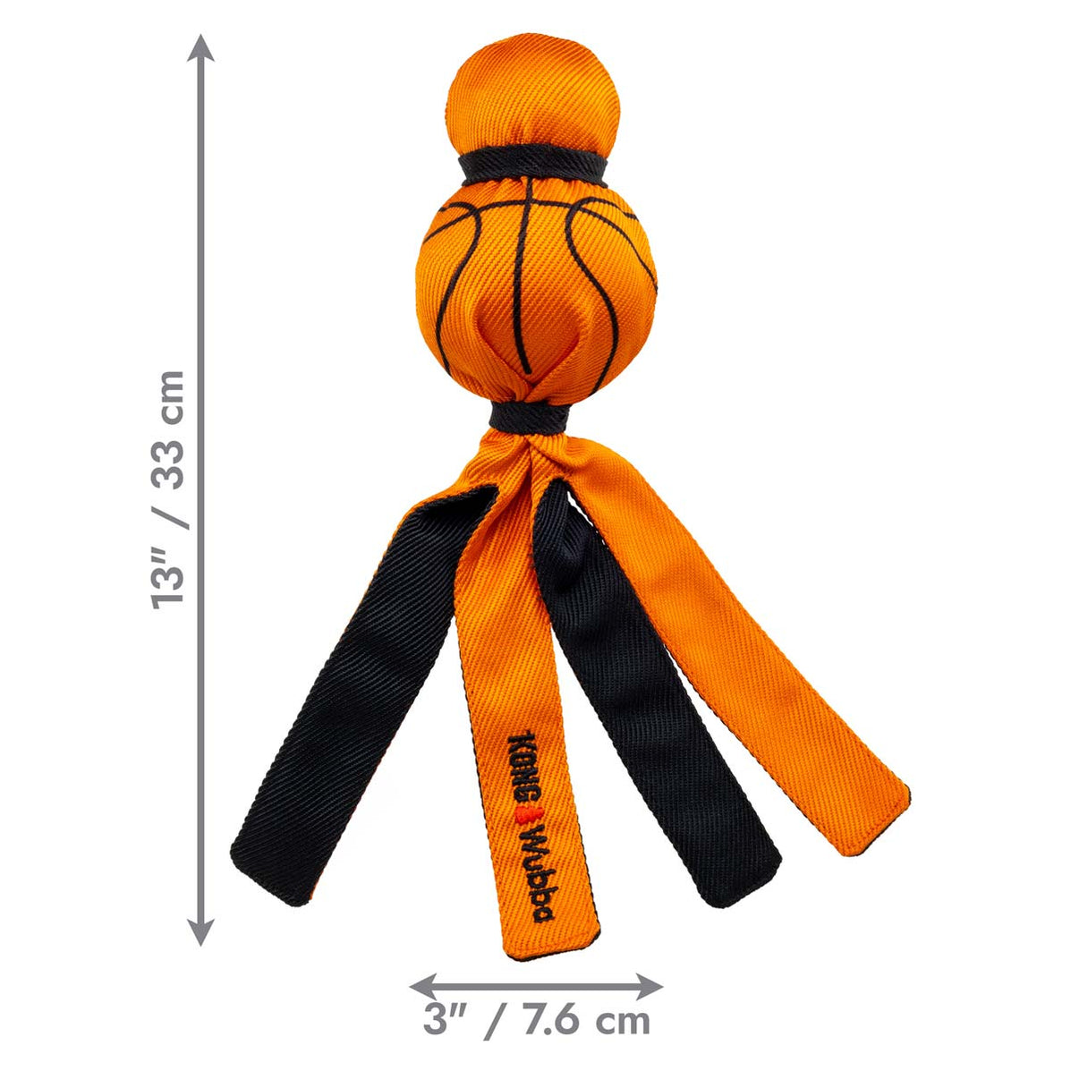 Kong Wubba Sport Tug & Fetch Dog Toy Large Basketball