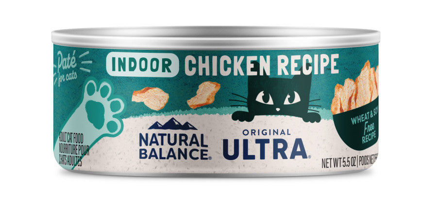 Natural Balance Indoor Formula Wet Cat Food 5.5-Ounce Can