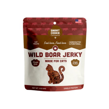 Smart Cookie Cat Treat Jerky Wild Boar 2 oz