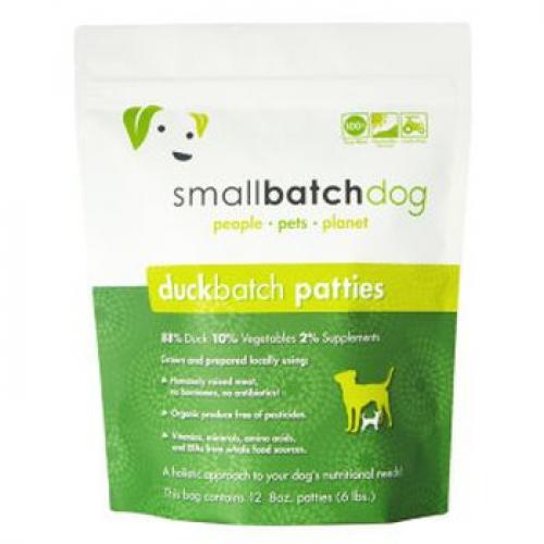 Smallbatch Dog Frozen Raw Patties Duck 6lb