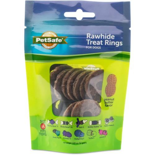 PetSafe Busy Buddy Natural Rawhide Rings