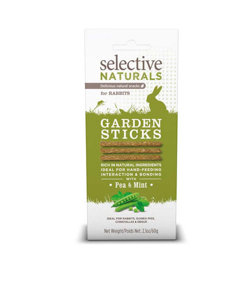 Science Selective Garden Sticks with Pea & Mint for Rabbits 4ea 2.1 oz