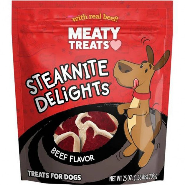 Meaty Treats Steaknite Delights Dog Treats 25oz