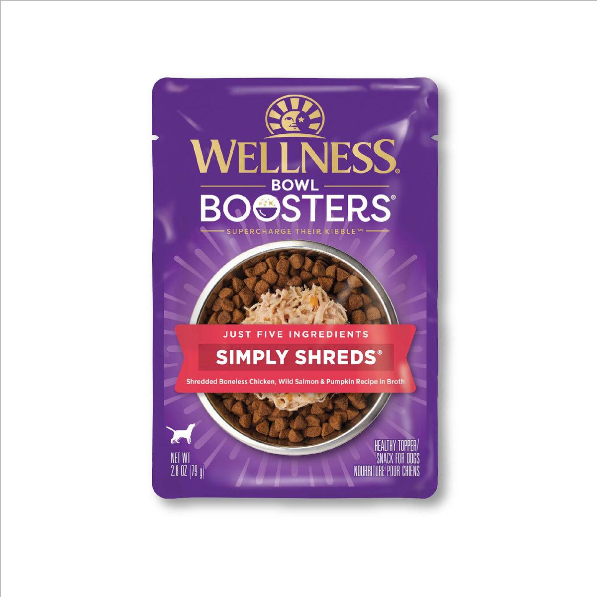 Wellness Bowl Boosters Simply Shreds Natural Grain Free Wet Dog Food M