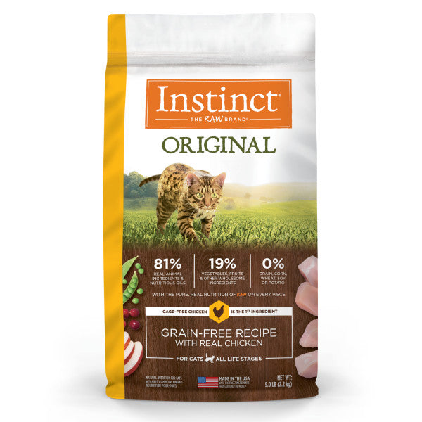 Instinct Original Grain-Free Recipe with Real Chicken Dry Cat Food 5lb Bag