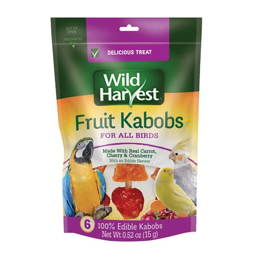 Wild Harvest Fruit Kabobs Bird Treats 6ct .5oz