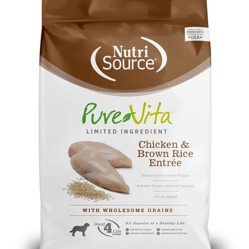 PureVita Chicken & Brown Rice Dry Dog Food 12 lb