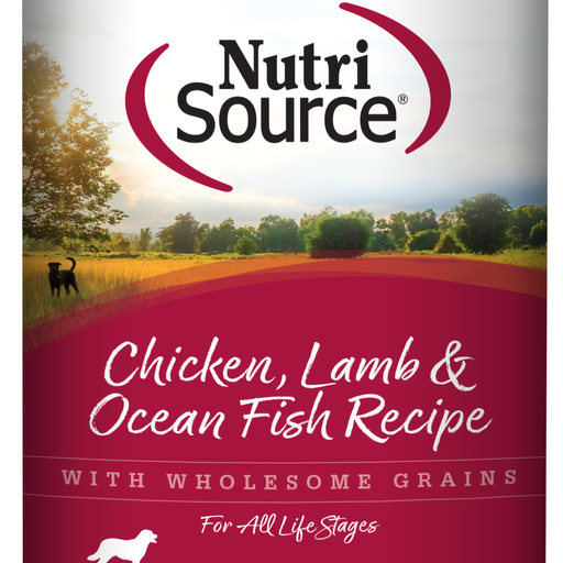 NutriSource Chicken Lamb and Fish Wet Dog Food 12.3 Oz can