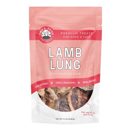 Oma's Pride Dog Dehydrated Lamb Lung 1.5oz