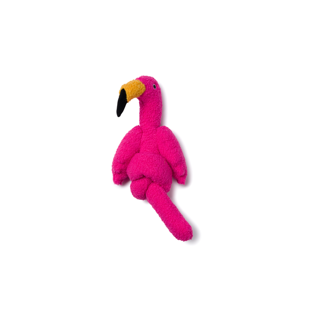 Fabdog Dog Toy Mini Twisty Flamingo 30 in