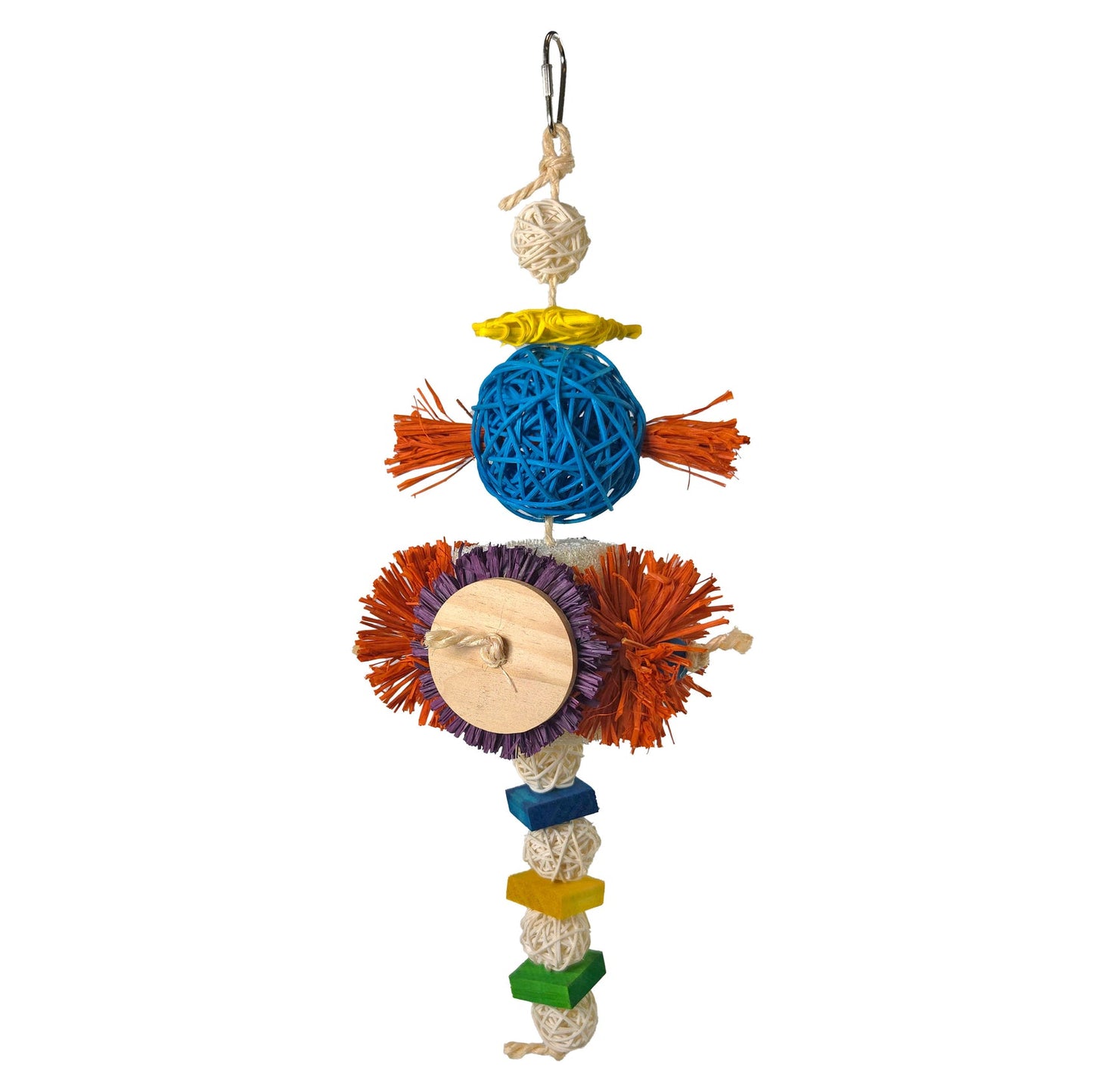 A & E Cages Happy Beaks Blast Off Hanging Bird Toy