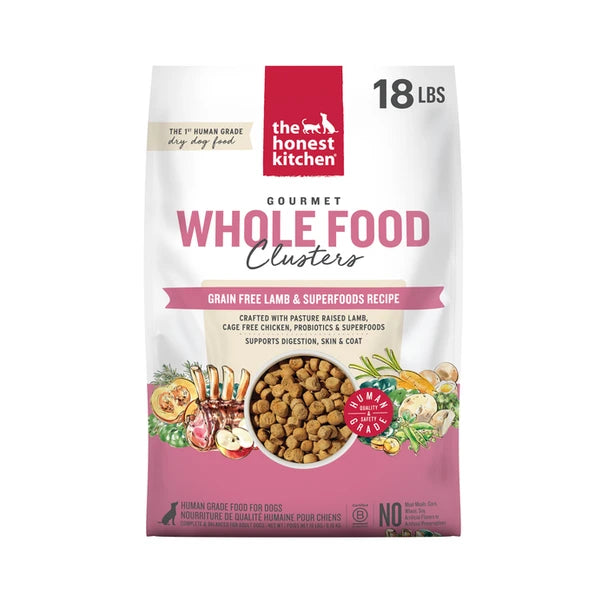 Honest Kitchen Clusters Grain Free Dog Food Lamb 18lb