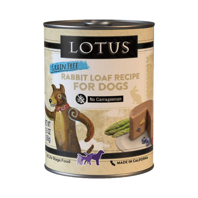 Lotus Loaf Rabbit Recipe Wet Dog Food 12.5oz
