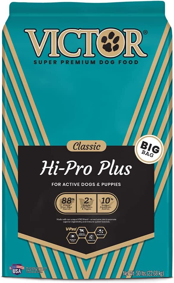 Victor Super Premium Dog Food – Hi-Pro Plus Dry Dog Food – 30% Protein, 50lbs
