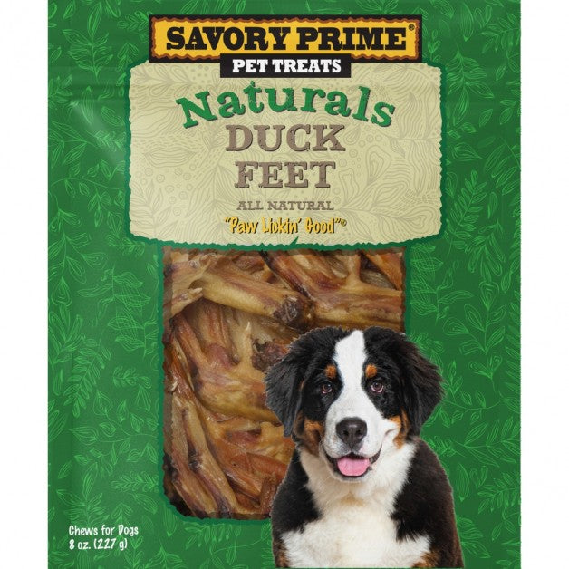 Savory Prime Naturals Duck Feet Dog Chews 8 oz