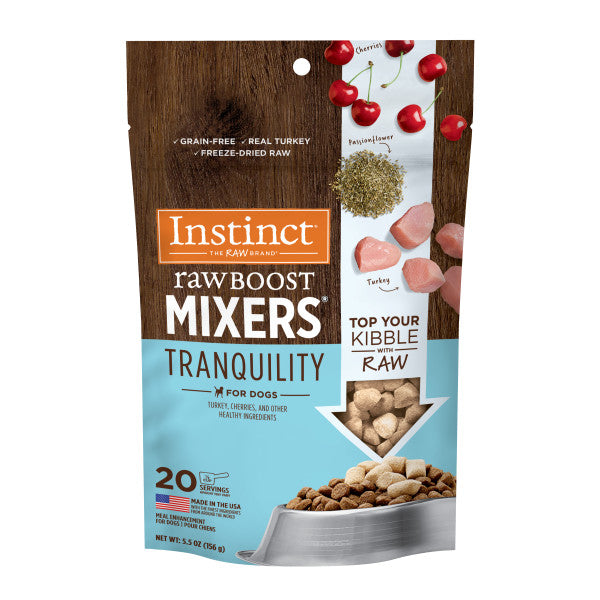Instinct Freeze-Dried Raw Boost Mixers Grain-Free Tranquility Dog Food Topper 5.5oz Bag