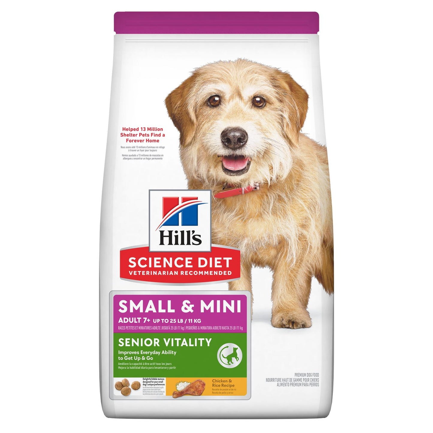 Hill's Science Diet Adult 7+ Senior Vitality Small & Mini dry dog food, 3.5 lb