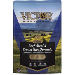 Victor Select Beef & Rice Dry Dog Food 15 lb