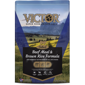 Victor Select Beef & Rice Dry Dog Food  15 lb