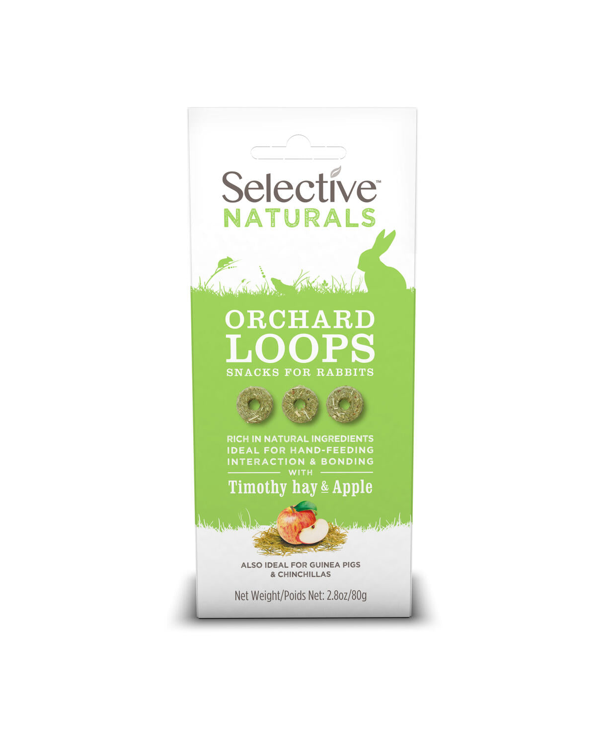 Science Selective Orchard Loops Snacks for Rabbits 4ea 2.8 oz