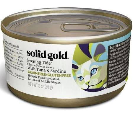 Solid Gold Wet Cat Food Grain Free Tuna and Sardine 3oz