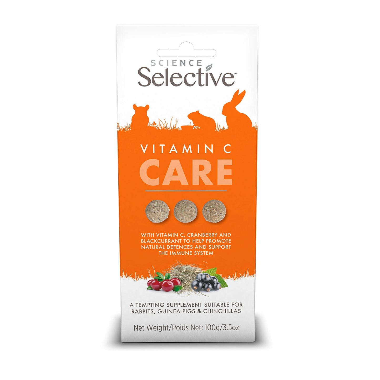 Science Selective Vitamin C Care Small Animal Supplement 4ea 3.5 oz