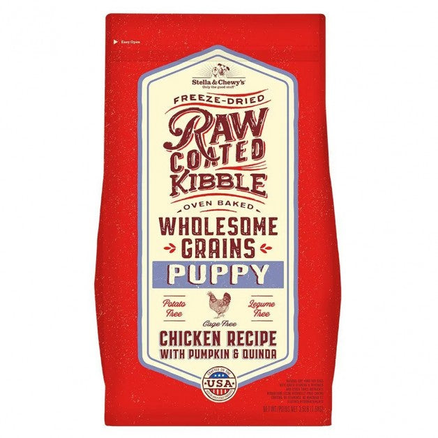 Stella & Chewy's Wholesome Grains Freeze Dried Raw Coated Kibble Puppy Chicken Recipe 22 lb