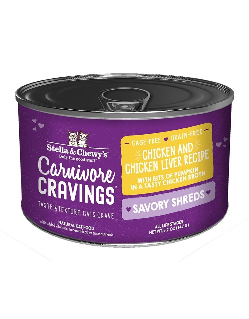 Stella and Chewy's Wet Cat food Shreds 5.2oz Chicken and Liver