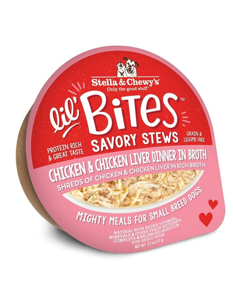 Stella & Chewys Dog Lil Bites Stew Chicken & Liver in Broth 2.7oz