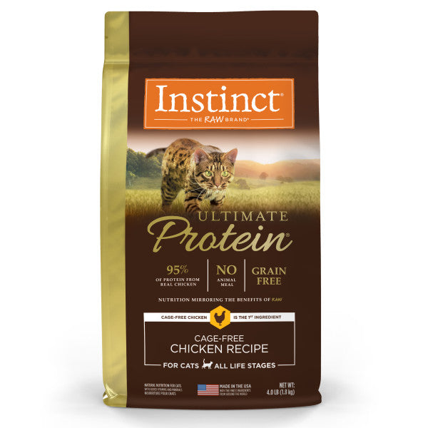 Instinct Ultimate Protein Grain-Free Cage-Free Chicken Recipe Dry Cat Food 4lb Bag