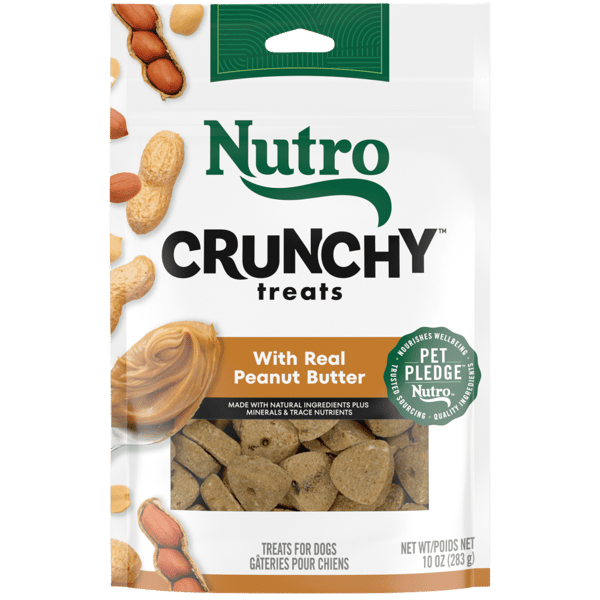 Nutro Crunchy Treats for Dogs 10oz bag Peanut Butter