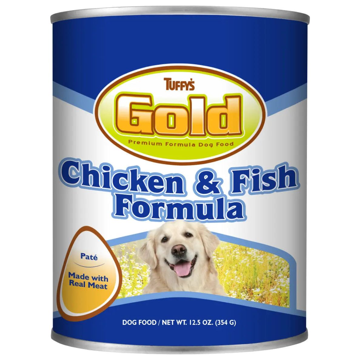 Tuffy's Gold Wet Dog Food 12.5oz Chicken Fish Pate