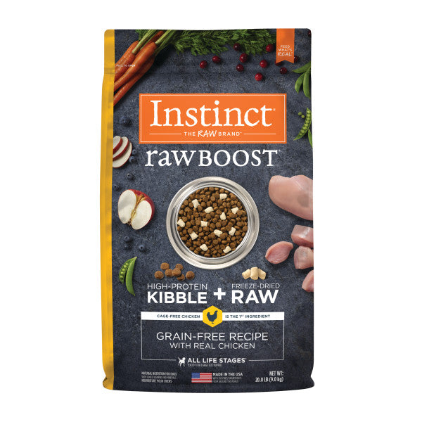 Instinct Raw Boost Grain-Free Recipe with Real Chicken Dry Dog Food 20lb Bag