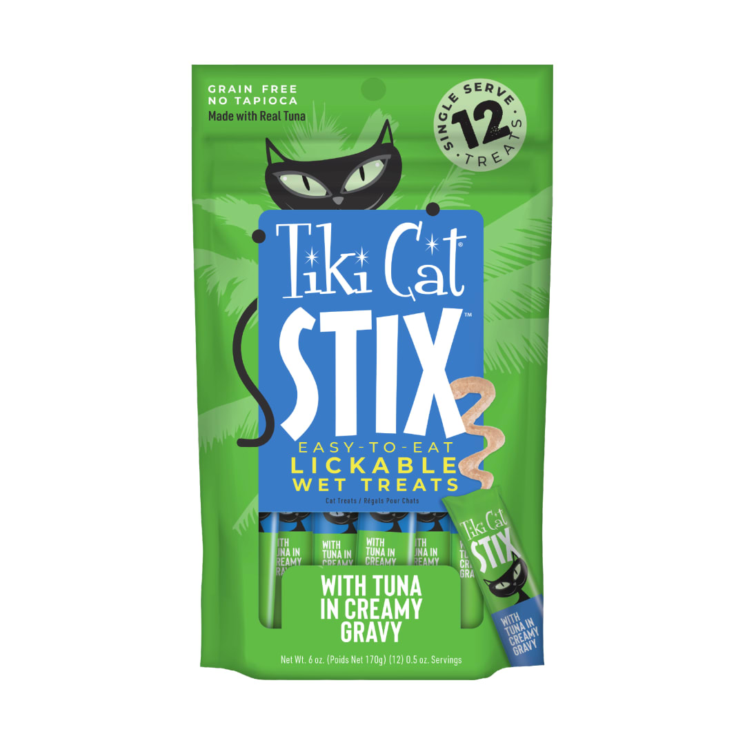 Tiki Cat Stix Wet Cat Treats Tuna 6oz Pouch