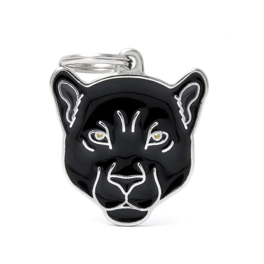 My Family ID Wild Black Panther ID Tag