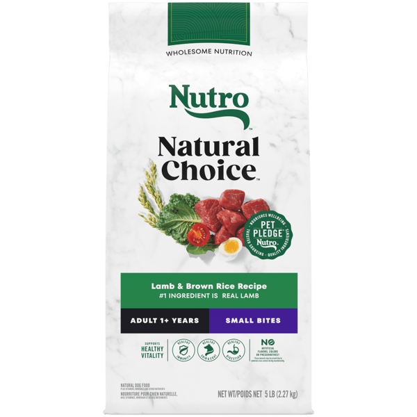 Nutro Natural Choice Dry Dog Food Adult Small Bites Lamb & Brown Rice Recipe 5lb bag