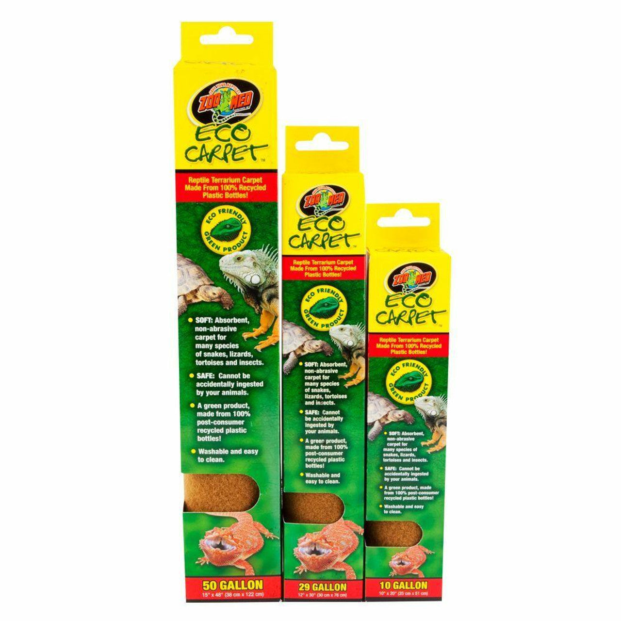 Zoo Med Eco Carpet Reptile Terrarium Carpet Tan 29gal