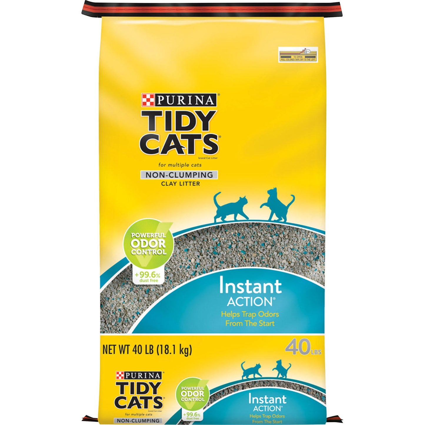 Purina Tidy Cats Non Clumping Cat Litter Instant Action Low Tracking Cat Litter 40 lb. Bag