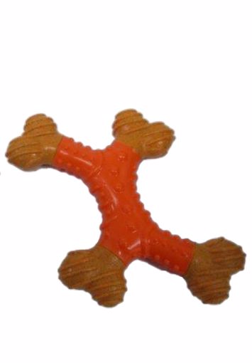 Spot Ethical Pet Bambone X-Bone Dental Bone 6in Peanut Butter