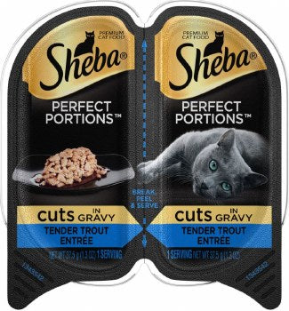 SHEBA Wet Cat Food Cuts in Gravy Tender Trout Entree