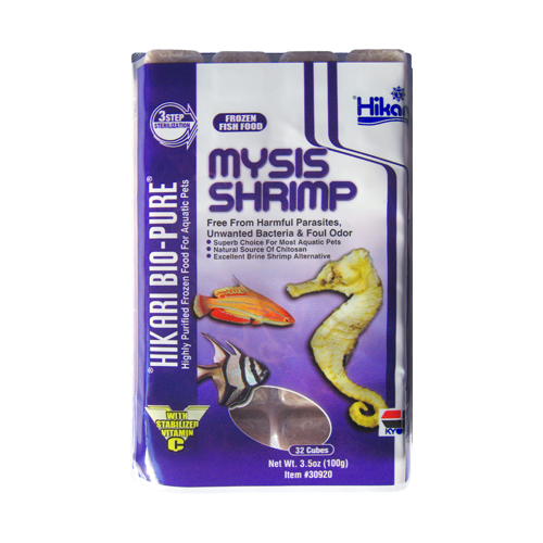 Hikari Bio-Pure Frozen Mysis Shrimp Fish Food, 3.5 Oz, 32 Ct