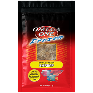 Omega One Whole Frozen Shrimp Flat Pack 16oz