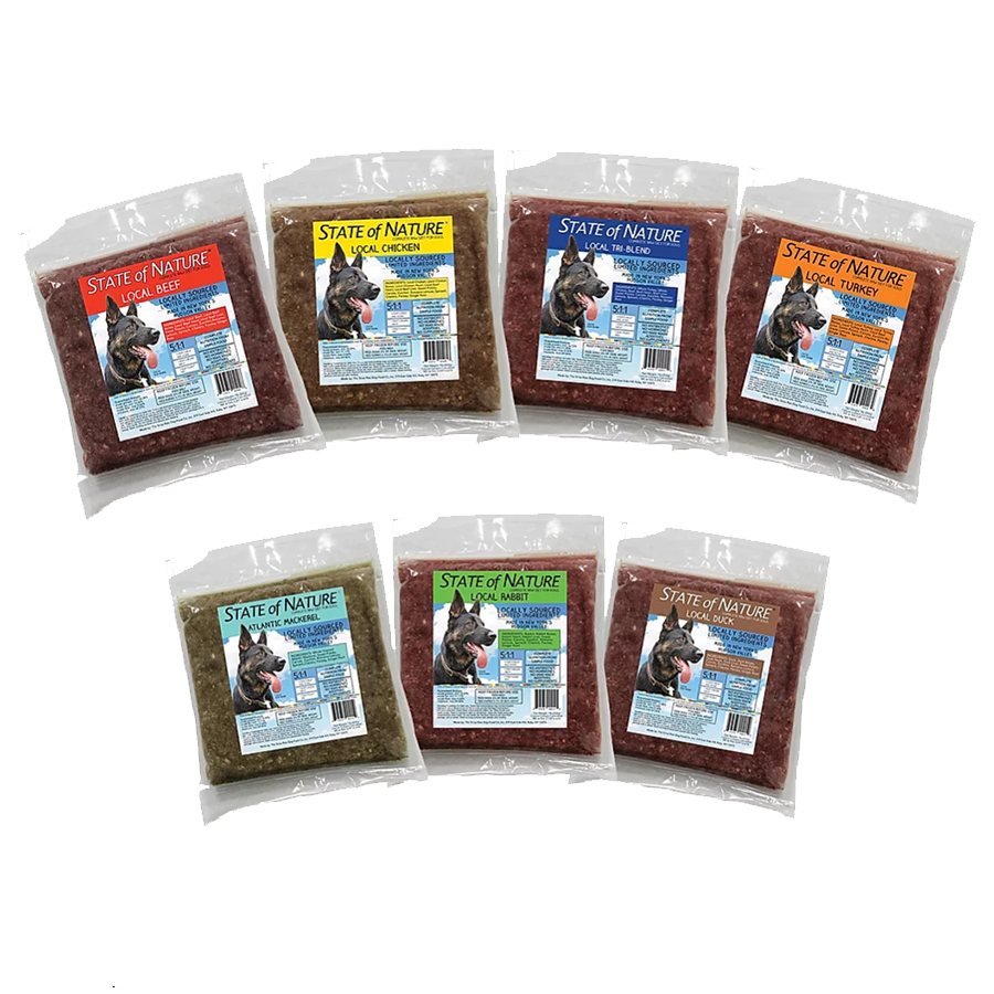 Sirius State of Nature Complete Dog Dinner 1lb Triblend Turkey Chicken Beef