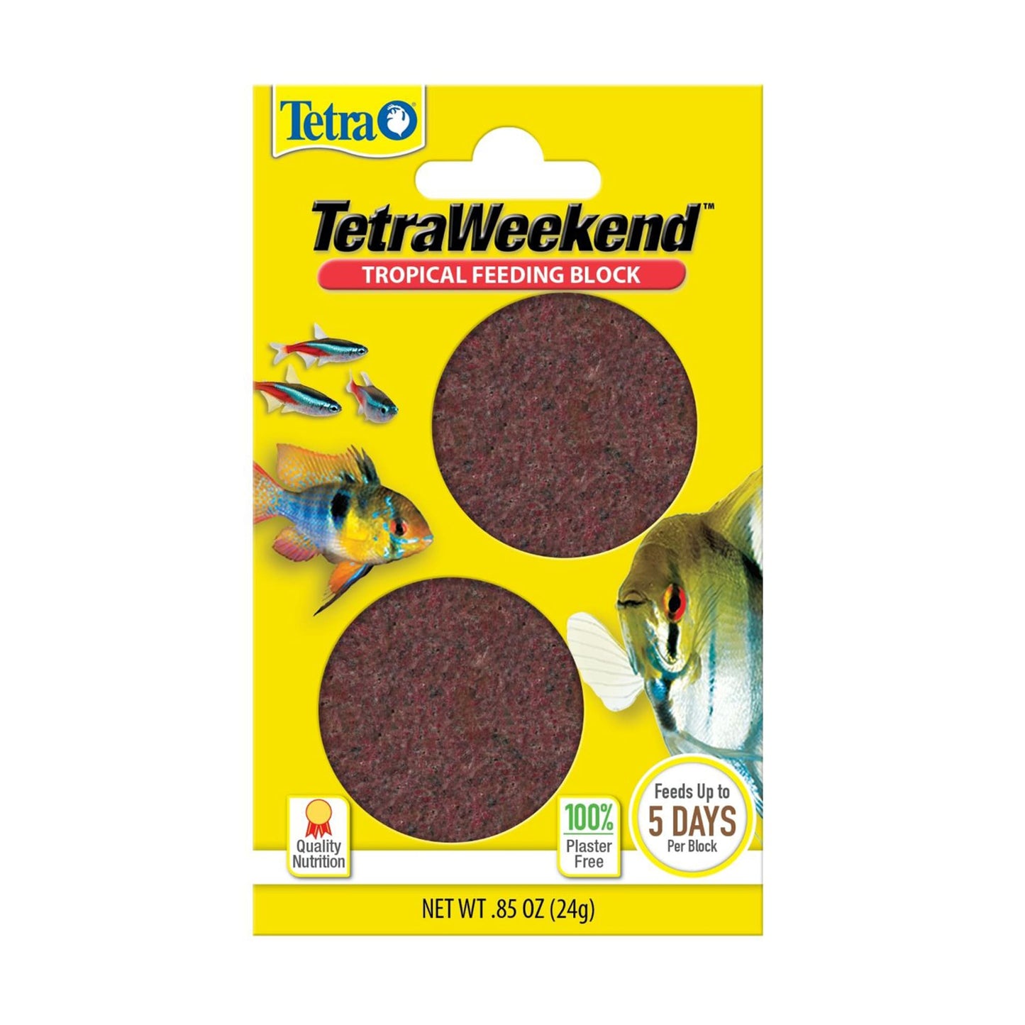 Tetra Weekend Tropical Feeding Block 0.85 Ounce Feeds Fish up to 5 Days