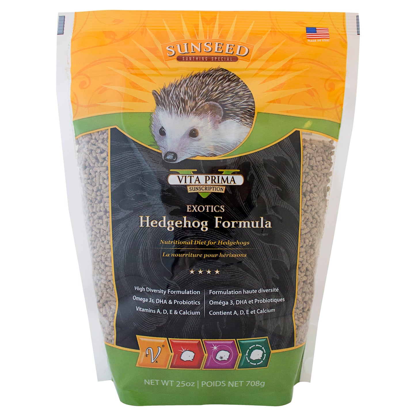 Sunseed Vita Prima Sunscription Exotics Dry Hedgehog Food 25 Oz