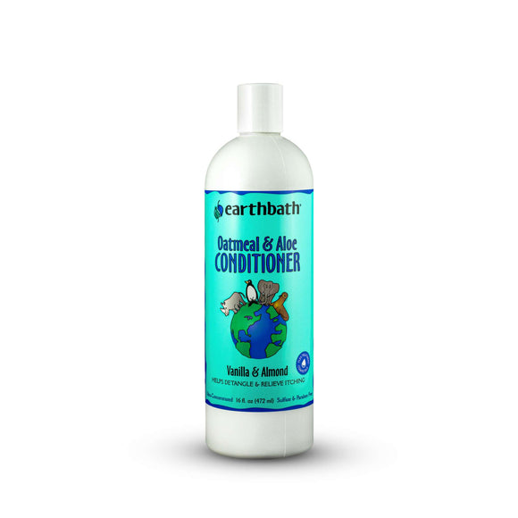 EarthBath Oatmeal and Aloe Conditioner 16 oz  Vanilla and Almond scent for Pets